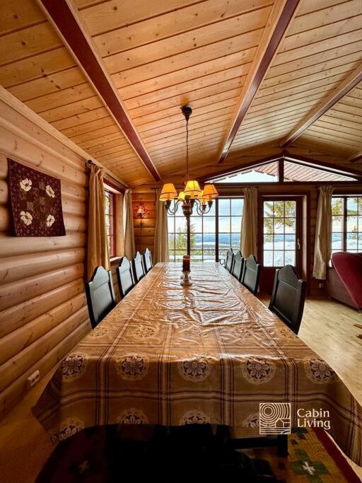 Large Cabin Sjusjoen Best View, Sauna, Ski Inout Eksteriør billede