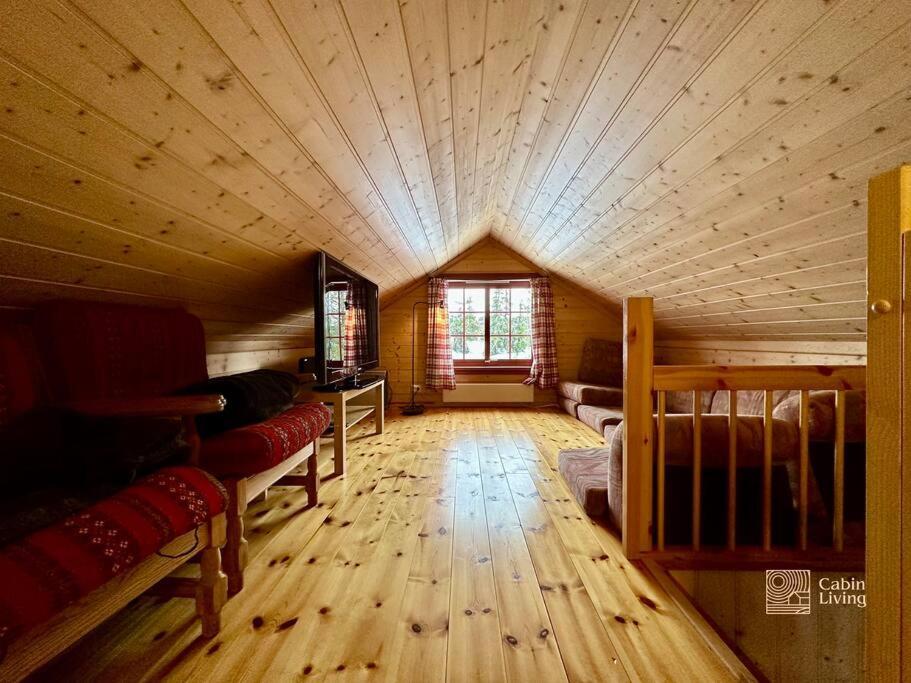 Large Cabin Sjusjoen Best View, Sauna, Ski Inout Eksteriør billede